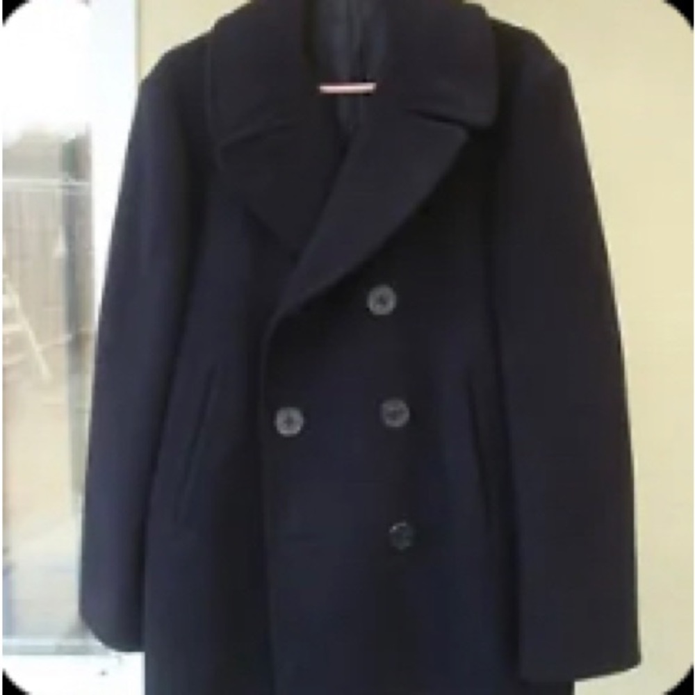 Kersey 100% Wool Peacoat